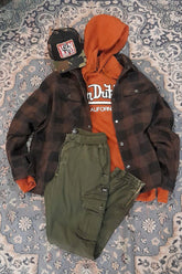 Surchemise à carreaux Von Dutch Marron